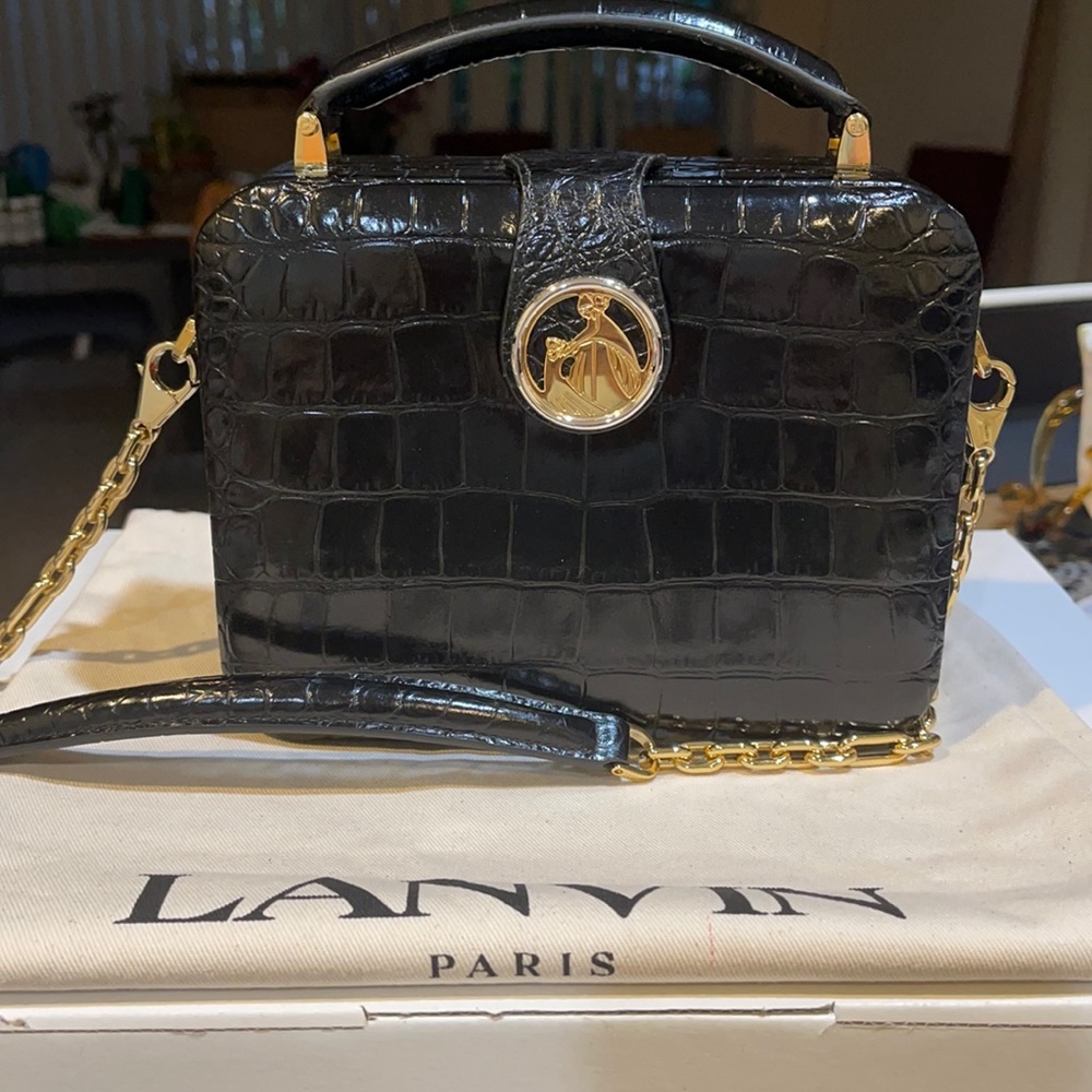 Lanvin Box Chain Minaudiere bag